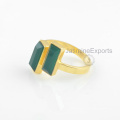 Großhandel Lieferant für grüne Onyx Ring, 18k Gold Onyx Edelstein Ringe Schmuck